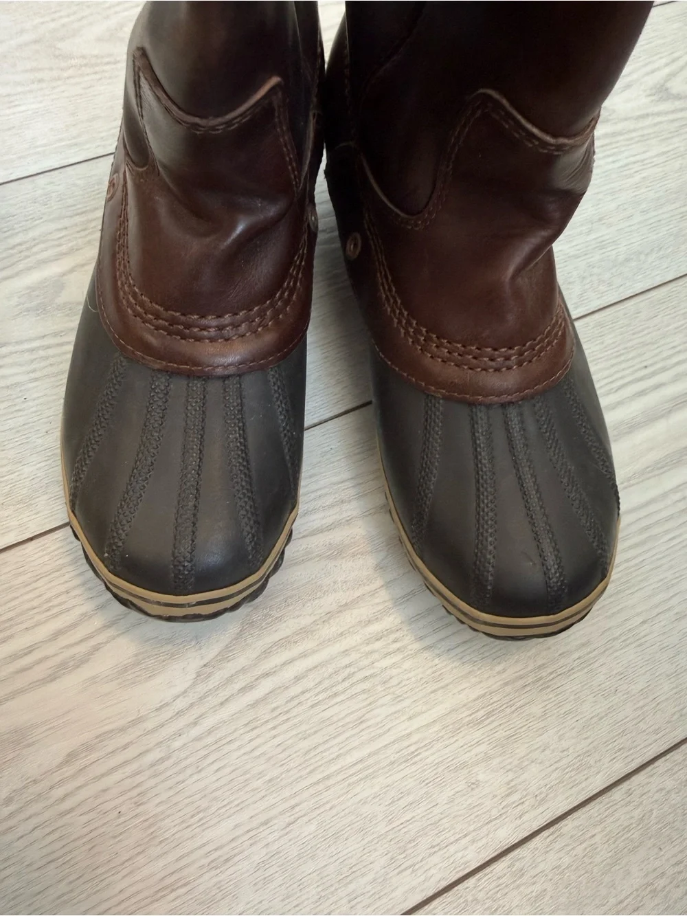 Sorel 9 slimpack riding tall boots leather nutmeg brown equestrian waterproof - Picture 5 of 8